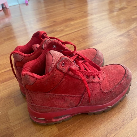 Nike Sz 6 Y Air Max Goadome Gym Red ACG Winter Boots 311567-602 GS. - Picture 2 of 10